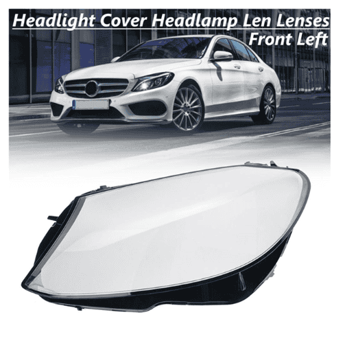 Headlight Glass Lens Plastic Cover OEM for Mercedes W205 (15-17) Right Side - A2059067403DDZ
