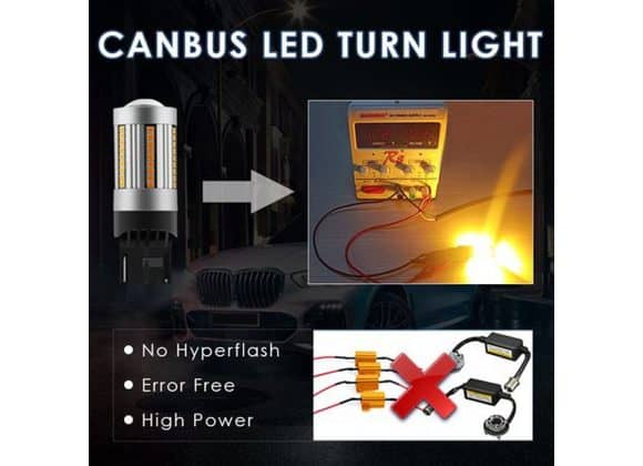 CANBUS - 7440 LED TURN SIGNAL INDICATOR BULBS WHITE COLOUR SET OF 2
