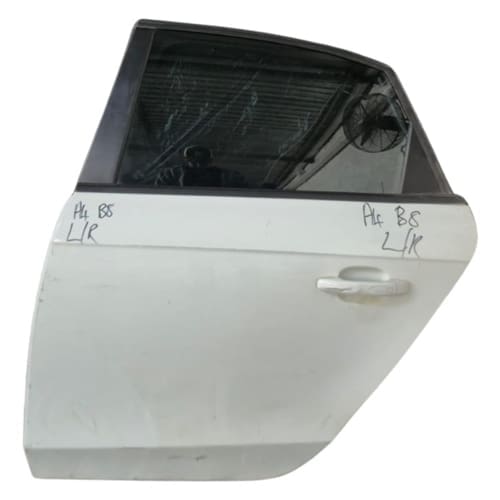 Audi A4 B8 Left Rear (LR) Door Complete – Shell, Glass & Mechanism – Speaker Missing