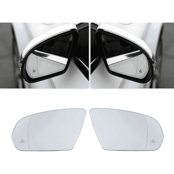 OEM Mercedes C E S W205 W213 W222 C238 Mirror Glass with Blind Spot - A0998100616 Right Side