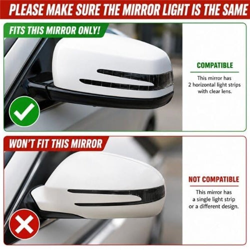 Mercedes Dynamic/ Sequential Side Mirror Indicators for W204 W212 W218 C117 - Set