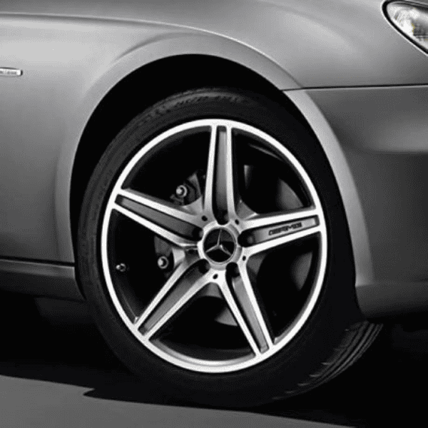 Mercedes Centre Wheel Hub Cap 75mm - Single Black Chrome