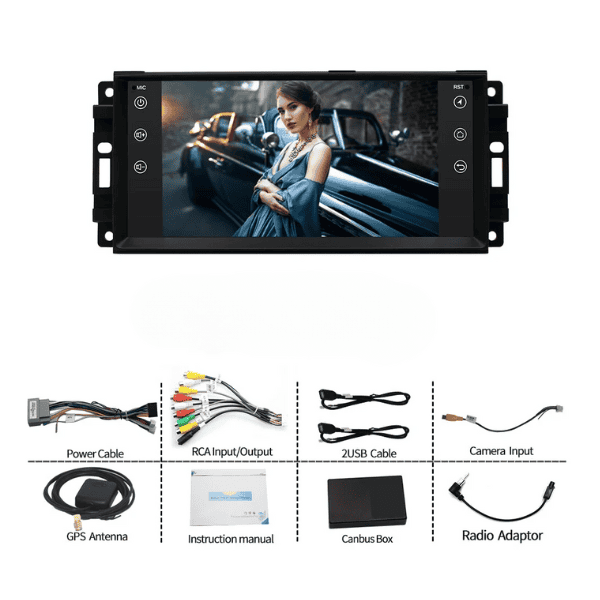 Jeep Wrangler Sahara 09-13 Android Navigation Android Auto Apple Car Play