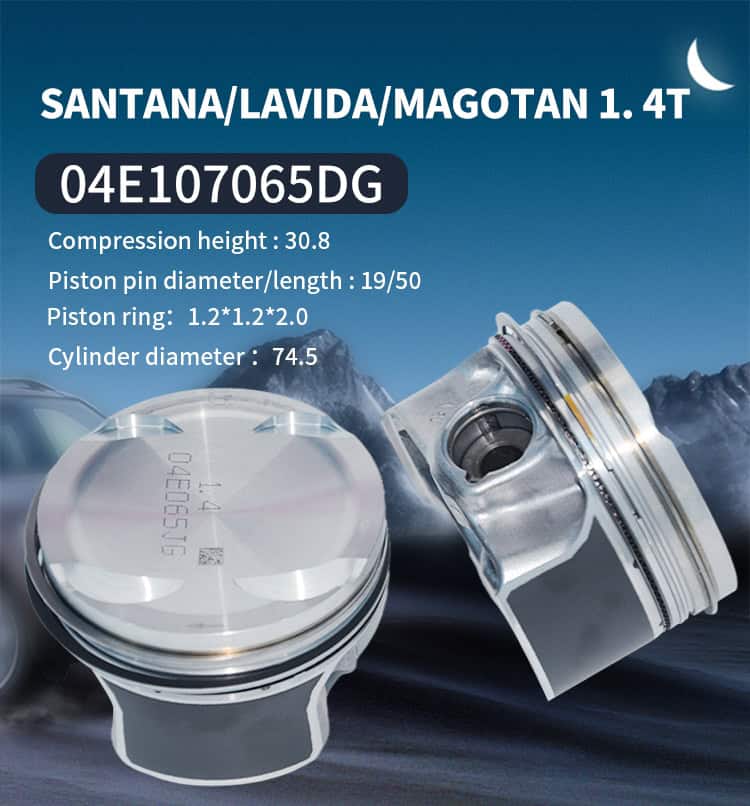 Pistons for Audi VW 04E107065DG 04E107065GF 04E107065EJ 04E107065GL EA211 1.4 CMBA CXSA CZCA 74.5mm STD size