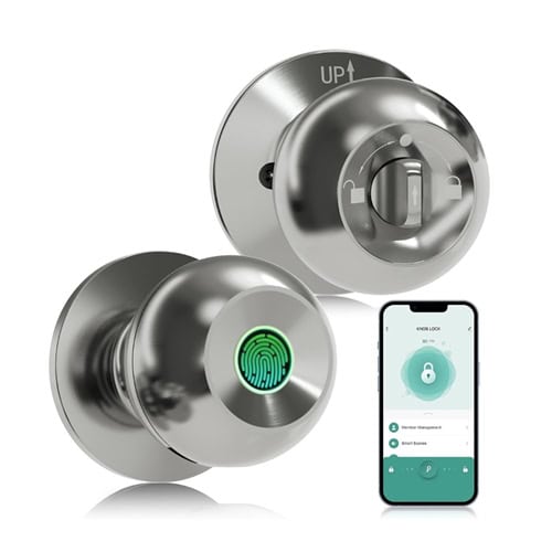 Tuya Smart Fingerprint Door Knob – Silver K10 Model