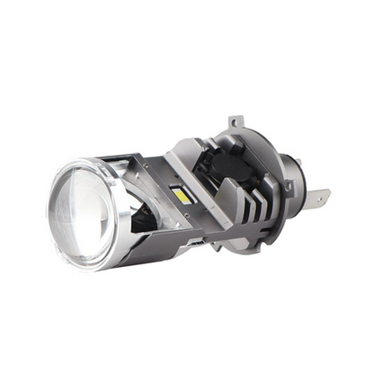 Headlight LED Globes H4 with Projector Lens - Set of 2
