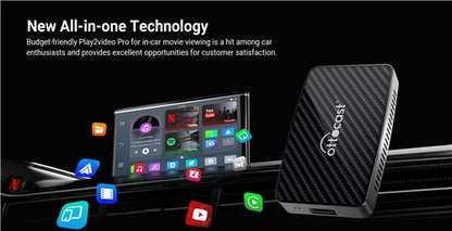 Play2Video Pro All in One Multimedia Adapter - Wired to Wireless Carplay Android Auto