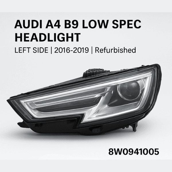 Audi A4 B9 Low Spec Headlight Left Side (Refurbished OEM) - 8W0941005