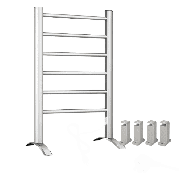2-in-1 Electric Heated 6 Bar Lightweight Towel Rail