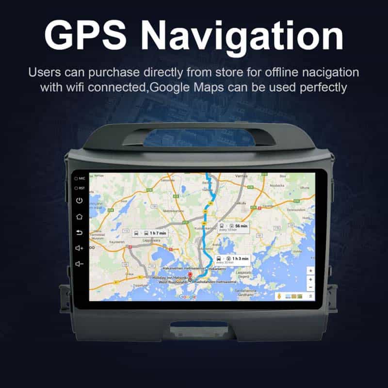 Kia Sportage 2013 Android Navigation Infotainment with Carplay and Android Auto