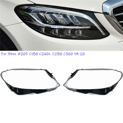 Mercedes W205 2019+ C Class Replacement Lens WITH LOGO A2059065404DDZ - Left Side
