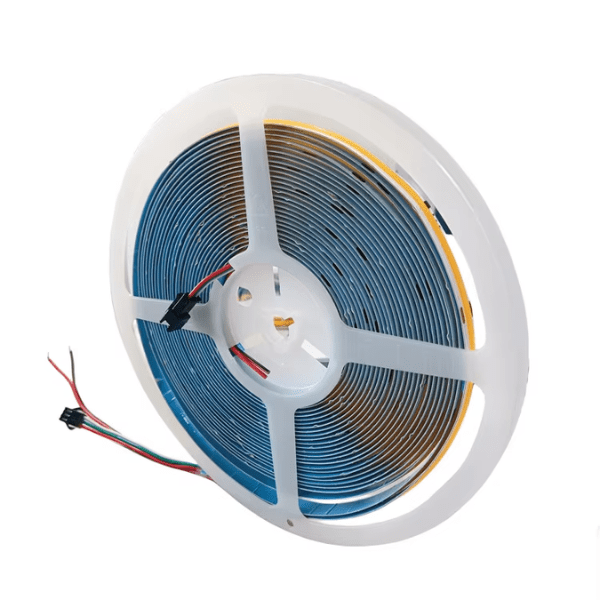 Smart 24V COB LED Light Strip  App + Remote Control  Running Water Effect  12W Copper Body