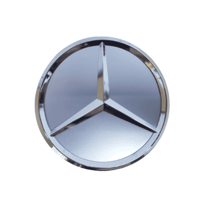 Mercedes Centre Wheel Hub Cap 75mm - Single Silver Chrome