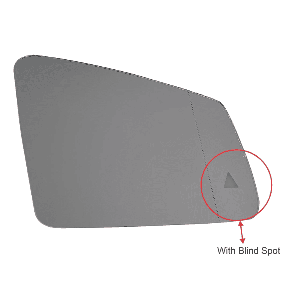 Mercedes Benz W204 Mirror Glass with BMS - A2128102921 930-0017-001 A3159546 V:592070 Right