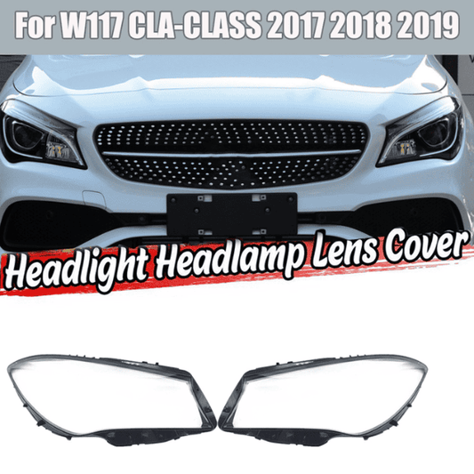 Mercedes Benz CLA W117 17-20 Headlight Replacement Lens WITH LOGO A1179069900DDZ - Right Side