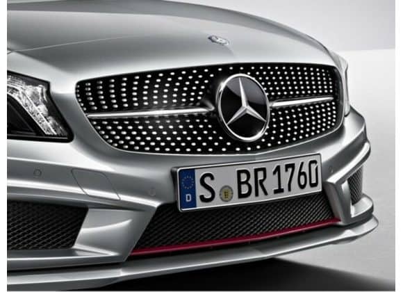 MERCEDES BENZ NEW A CLASS W176 FRONT DIAMOND BLACK GRILLE A17688020839040 - No Badge
