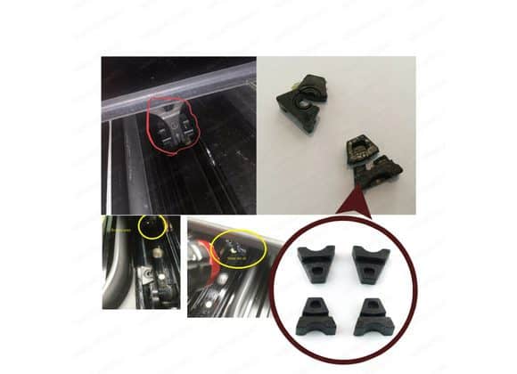 MERCEDES PANORAMIC SLIDING ROOF SUNROOF RAIL FRAME GLASS SLIDER GUIDE REPAIR CLIPS MINI KIT - CLA A C E CLASS W176 W177 W205 C207 C117