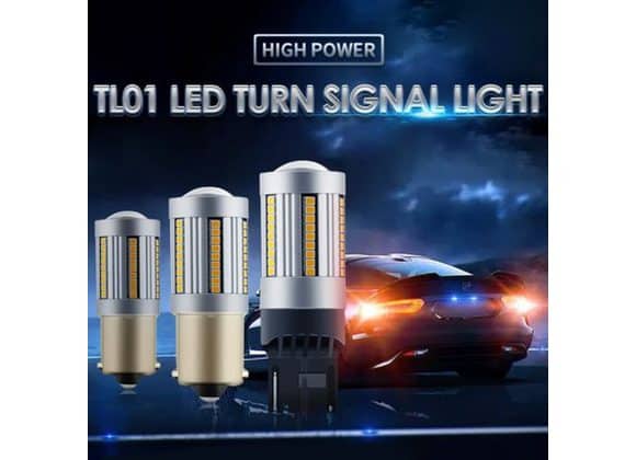 CANBUS - 7440 LED TURN SIGNAL INDICATOR BULBS WHITE COLOUR SET OF 2