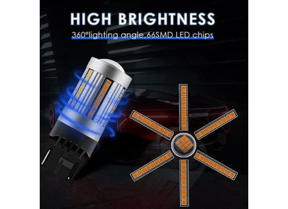 CANBUS - 7440 LED TURN SIGNAL INDICATOR BULBS WHITE COLOUR SET OF 2