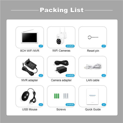 4-Channel Wireless CCTV System with 10.1″ LCD Monitor & Two-Way Audio (New Model)