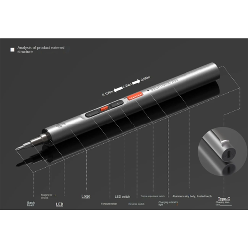 Creation Space Rechargeable Mini Electric Screwdriver - CS0802A