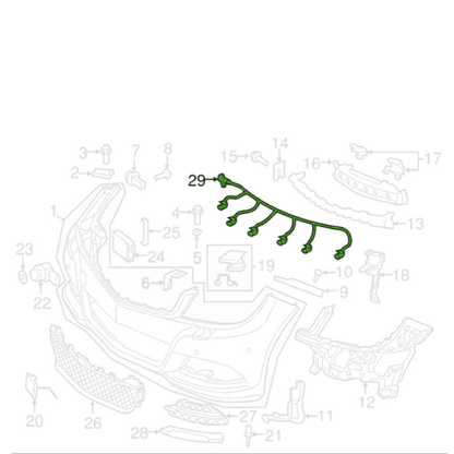 Mercedes Benz Pdc Harness For W204 C Class 2011-2013 - 2044400035