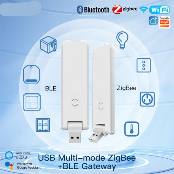 Tuya Smart USB Multi-Mode Gateway – WiFi Hub with Zigbee 3.0 &amp; Bluetooth 5.0
