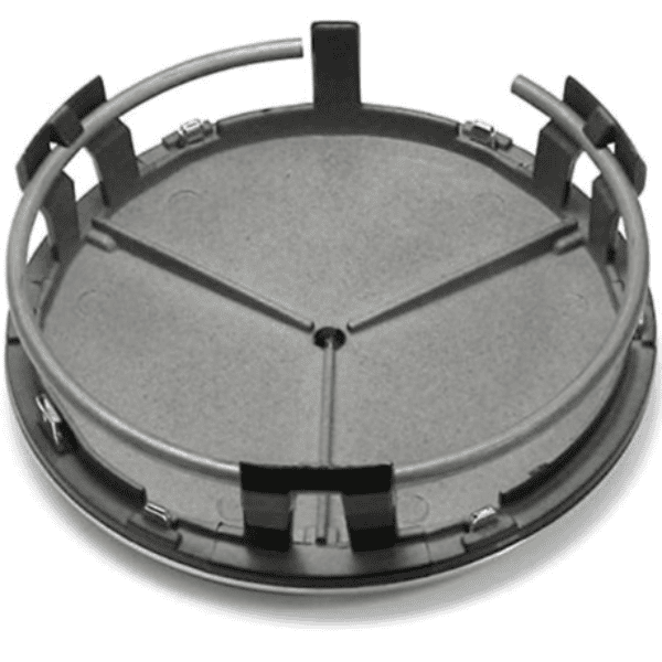Mercedes Centre Wheel Hub Cap 75mm - Single Silver Chrome