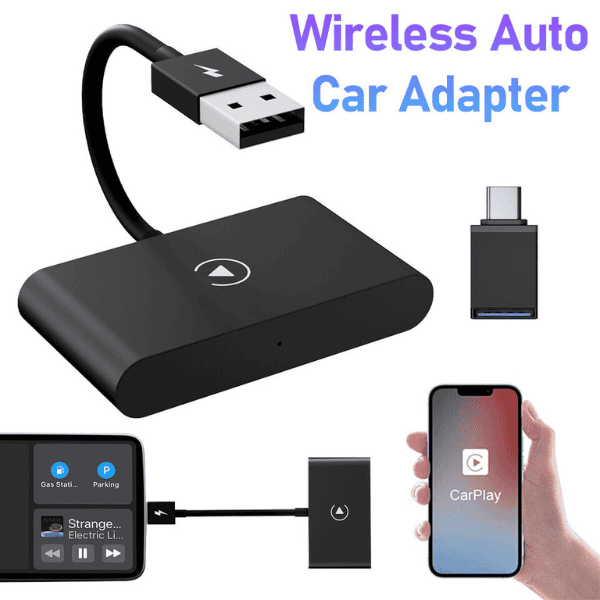 Wired To Wireless Apple CarPlay Android Auto Dongle for Cars from 2016+