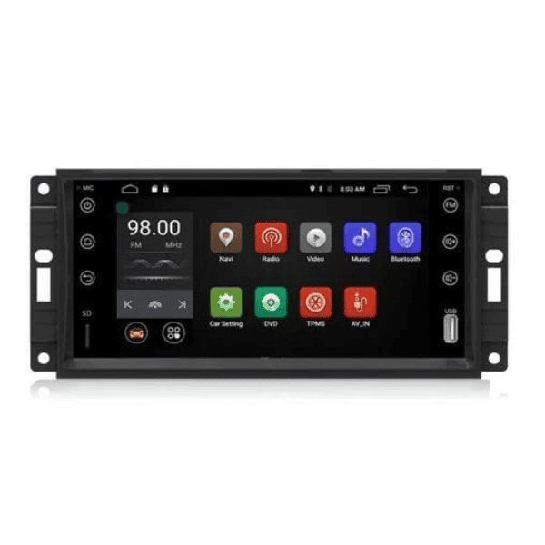 Jeep Wrangler Sahara 09-13 Android Navigation Android Auto Apple Car Play
