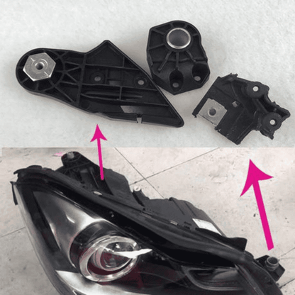 Headlight Bracket Repair Kit for Mercedes W204 - Right Side 2048201214