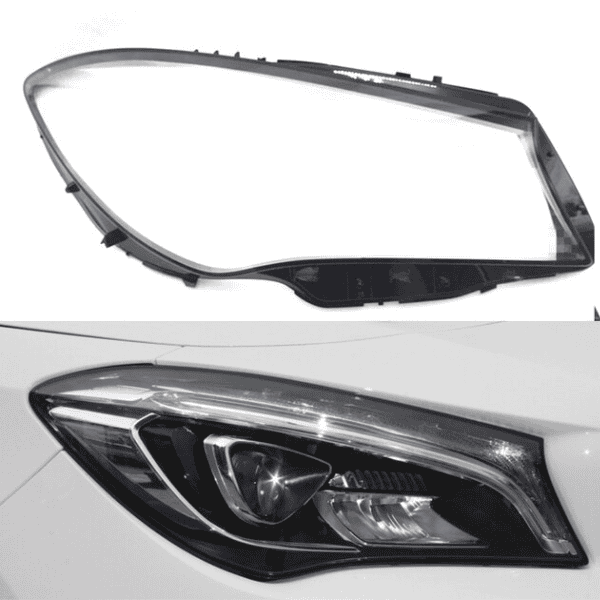 Mercedes Benz CLA W117 17-20 Headlight Replacement Lens WITH LOGO A1179069900DDZ - Right Side