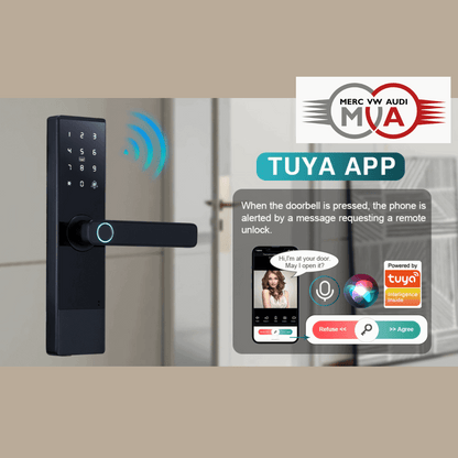 Tuya WiFi Fingerprint Intelligent Door Lock Upgrade 2025