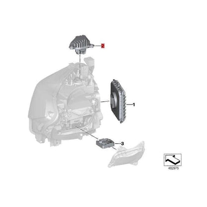 BMW 2 Series F22/F23/F87 Angel Eyes DRL LED Modules – OEM Replacement – 63117494851 Left