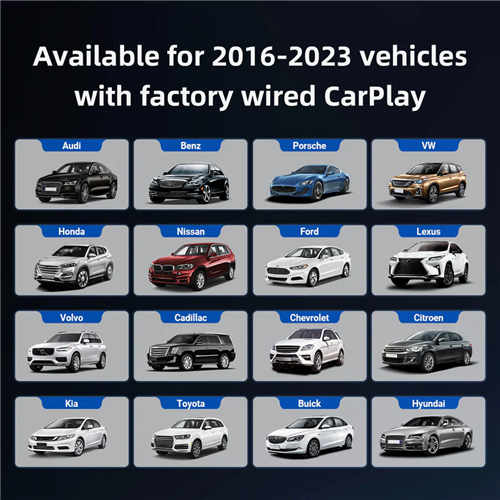 Play2Video Pro All in One Multimedia Adapter - Wired to Wireless Carplay Android Auto