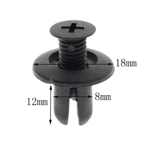 Bumper Fender Liner Retainer Clip For Hyundai - Set of 5