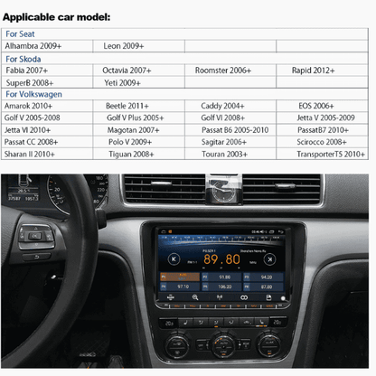 VW Android Radio Navigation Infotainment Unit CarPlay Android Auto 2GB 32GB