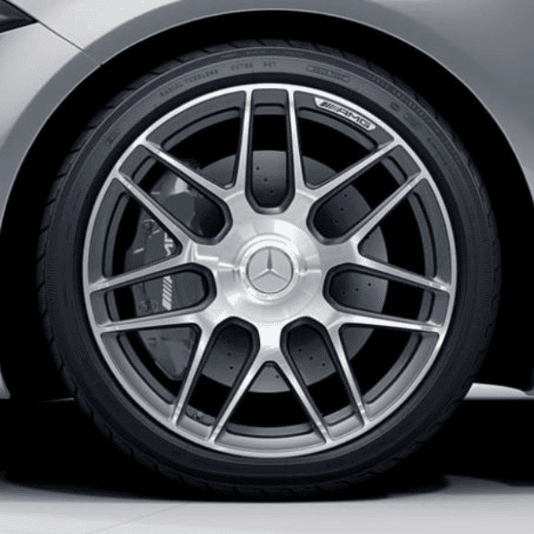 Mercedes Centre Wheel Hub Cap 75mm - Single Silver Chrome