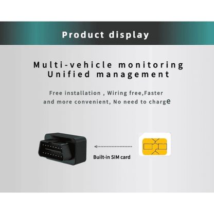OBD 4G GPS Tracker - No Subscription Needed