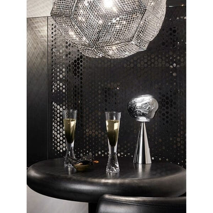 Ultra Modern Designer Melt LED Portable Table Lamp - Silver