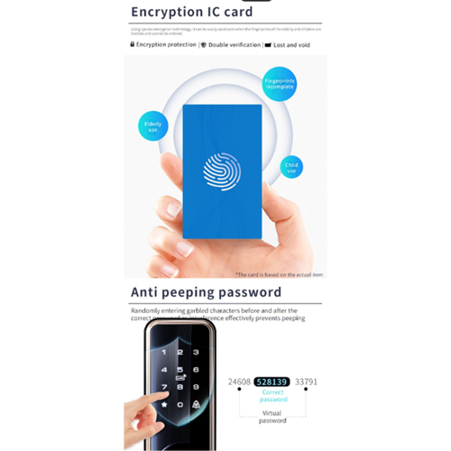 Smart Biometric Door Lock 2024 Model - Universal Side