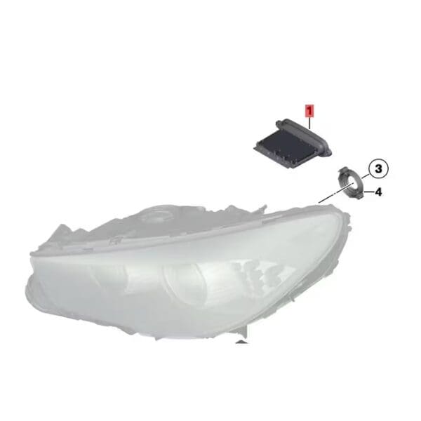BMW LED Headlight Driver Module (TMS) – OEM Replacement – 7316187 / 63117355073