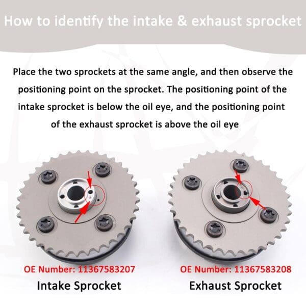 BMW Intake Cam Gear – Timing Chain Sprocket – Direct Fit Replacement – 11367583207