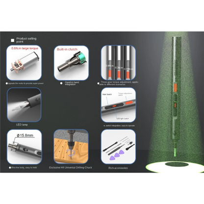Creation Space Rechargeable Mini Electric Screwdriver - CS0802A