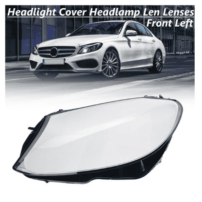 Headlight Glass Lens Plastic Cover OEM for Mercedes W205 (15-17) Left Side - A2059067303DDZ
