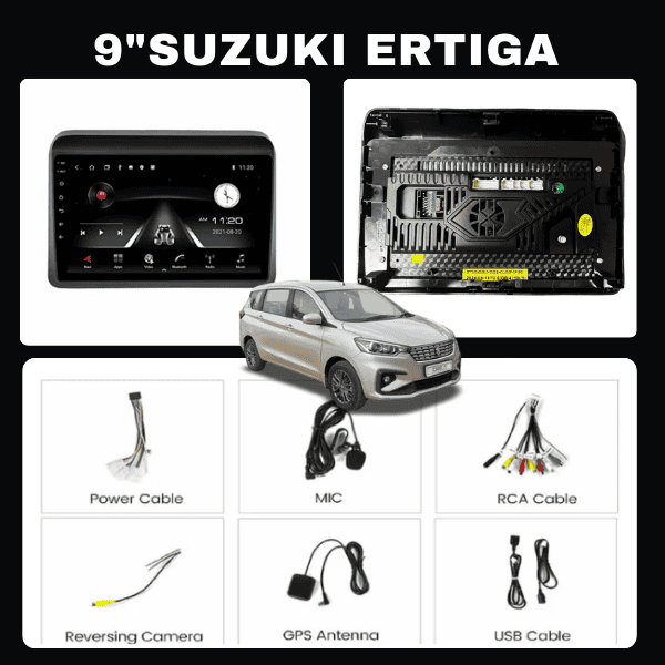 Double Din 9” Multimedia player 2GB/ 32GB compatible with Suzuki Ertiga 2018+