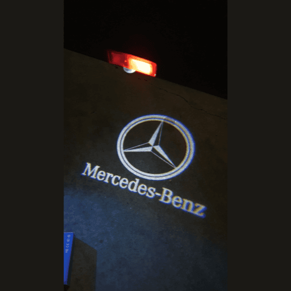 Mercedes Benz W205 LED Car Logo Lights - Set of 2