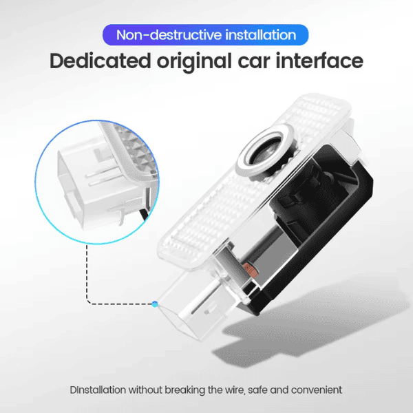 Audi Car Door LED Logo Lights  - Set of 2