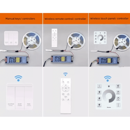 Smart 24V COB LED Light Strip  App + Remote Control  Running Water Effect  12W Copper Body