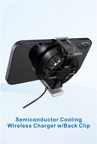 Qi2 Magnetic Car Wireless Charger with Cooling Fan
